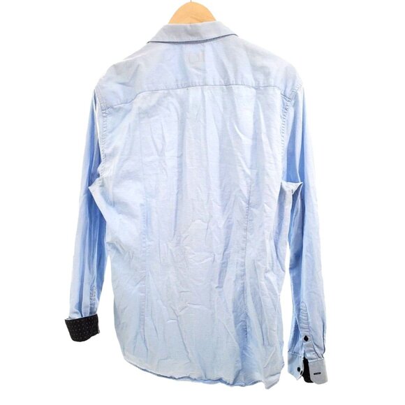 H&M XL Men Button down Collar Slim Fit Oxford Long-sleeve Light Dress Shirt - Picture 9 of 9